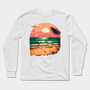 Hawaii Beach Long Sleeve T-Shirt